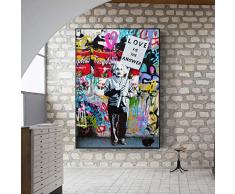 LPHMMD Peinture de décoration Murale Tableaux Pop Art Modernes Abstraites Mur Affiches Art Peintures Photos Salon-60x80cm