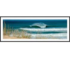 LINE UP SURF PICTURES Poster de Surf Classic Gironde - Affiche 95 cm * 33 cm