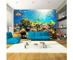 murando Papier peint intissé 350x256 cm Trompe l oeil - Tableaux muraux – Déco – XXL– nature poisson b-A-0002-a-a