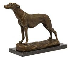 aubaho Statuette de Bronze après Emmanuel Fremiet Chien lévrier réplique Copie