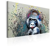 BD XXL murando Impression sur Toile intissee 90x60 cm 1 Piece Tableau Tableaux Decoration Murale Photo Image Artistique Photographie Graphique Poster Animaux Singe g-A-0104-b-a
