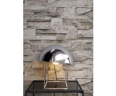 Pierre papier peint papier peint intissé Gris, Belle, dans le mur de pierre Papier peint design élégant 3D de style moderne pour le salon, une chambre ou cuisine avec la newroom à tapisser Profi Brochure avec Conseils pour murs parfaite