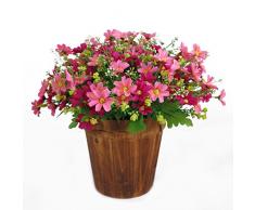 LPxdywlk 1 Bouquet De 28 Fleurs Artificielles Fausses Fleurs Mignonne Chrysanthème Famille Mariage Jardin Décoration Rose