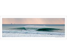 Line Up Surf Pictures Poster de Surf Right Or Left ? - Affiche 95 cm * 33 cm