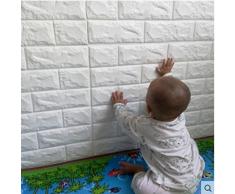 5 Pcs Stickers Muraux 3d Brique, YTAT Papier Peint Briques 3d, DIY Auto-Adhésif Autocollants la Maison Chambre, Salon, Cuisine, 60 * 60cm