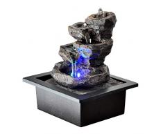 Zen'Light Fontaine Galou Résine, Gris, 21 x 17 x 23 cm