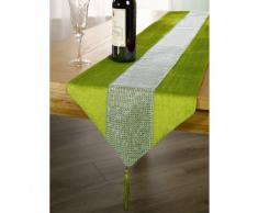 Chemin de table à strass (33cm x 183cm) (Vert)