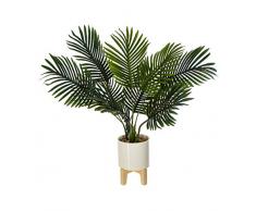 AC-Déco Palmier Artificiel avec Son Pot en céramique surélevé - H 72 cm