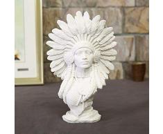 YL-adorn art Sculpture Statuette Femme Indienne Statuettes Créateurs Sculpture Figurines Maquettes pour Salon Table Accessoires De Bureau Cadeaux De Noël Noël Ornements Bar