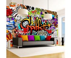 murando – Papier peint intissé 300x210 – Trompe l oeil – Tableaux muraux déco XXL – Graffiti f-A-0348-a-b