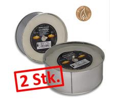 Lot de 2 bougies de rechange pour bougie rustique dextérieur Bougie de jardin / env. 12 heures. Lot de 8 bougies chauffe-plat XXL