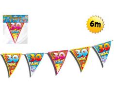 Guirlande fanions anniversaire 30 ans - Taille Unique