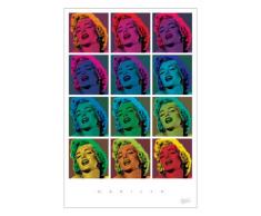 1art1® Poster Pop Art représentant Marilyn Monroe Accessoires Inclus