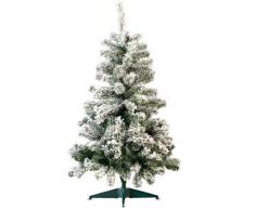 Sapin de Noël style enneigé 120 cm, 199 branches