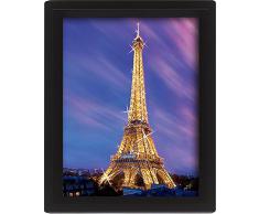 Up Close Poster en 3D Paris, Tour Eiffel au crépuscule (25,4cm x 20,3cm)