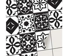 Carrelage Autocollant mosaique pour Salle de Bain et Cuisine I Vinyle adhésif carrelage Sticker - Recouvrir crédence Cuisine (20x25 cm I 24 - Pièces)