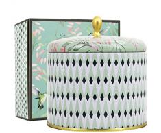 La Jolíe Muse Bougie Parfumées Thé Blanc Bougie Grosse 400g Cadeau pour la Fête Noël Maison Décor en Cire Bio 2 Mèches 80 Heures