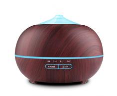 Tenswall 400ml Humidificateur Ultrasonique Diffuseur Aromatherapie Humidificateur dHuiles Essentielles avec 7 Couleurs Lumières LED pour la maison, Yoga, Bureau, SPA, Chambre