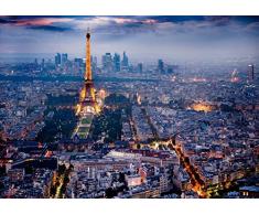 Poster Paris by Night Nuit Tour Eiffel