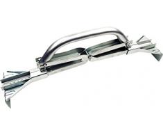 Haromac 7180060 Profi Porte-Plaque Réglable, Argent, 40-60 cm