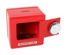 Tirelire en forme de coffret fort avec combinaison