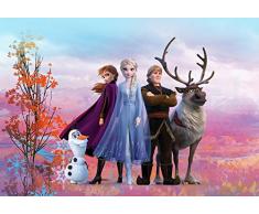 Komar FROZEN ICONIC Papier peint photo pour chambre denfant Motif La Reine des neiges 368 x 254 cm
