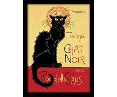 Pyramid International Affiche encadrÃ©e Chat Noir