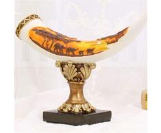 Statues, Statuette, Sculptures,Blanc Ivoire Résine Animale Simulation Décoration Sculpture Famille Nouveauté LArt Et LArtisanat De La Résine De Salon Chambre À Coucher Bureau Décoration Maison