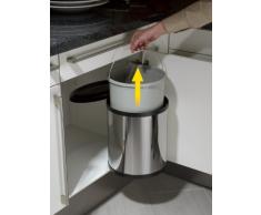 Hailo Poubelle encastrable 15 l - Gris