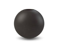 Cooee Design Vase Boule en cÃ©ramique, Noir, 10Â cm