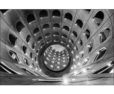 Muralo Papier Peint 3D Tunnel - pour Salon 240 x 360 Vinyle Contemporain Design Futuriste - 219629754