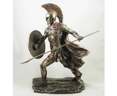Statuette d’Achille le célèbre guerrier grec de l’Antiquité avec finition en bronze