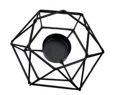 FICI Mode-Géométrique Bougies Appliques Nordique Style Minimaliste Ornements Applique Murale Correspondant Photophore Bougeoirs, Noir1