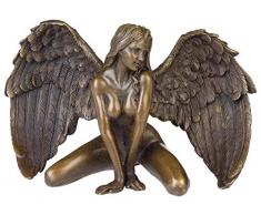 aubaho Statuette en Bronze Ange Femme Nu Style Antique Statue Figure