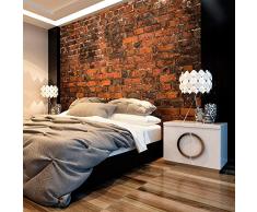 murando Papier peint intissé Brique Optique 400x280 cm Décoration Murale XXL Poster Tableaux Muraux Tapisserie Photo Trompe loeil Brick Mur Brique Rouge Mur f-B-0128-a-a