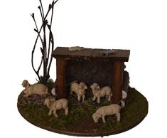 Alfred Kolbe Krippen AM 10 Figurine de crèche de Noël en Forme dabri pour Moutons Compatible avec des Figurines de 5-7 cm