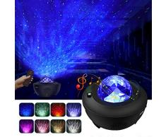 LBell Vidéoprojecteur LED noir avec télécommande en étoile et haut parleur Bluetooth - Parfait pour les fêtes de Noël, de pâques ou d’Halloween