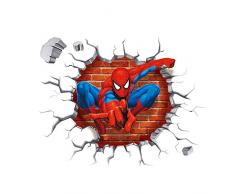 Enfants Stickers MURAUX Grand Disney Mickey Mouse Minnie Autocollants Filles Chambre DE Mur Chambre Decor Décoration Sticker Adhesif Mural Géant Répositionnable (Spiderman Shooting, 45 x 50)