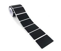 120Pcs Etiquettes Cuisine AdhéSives,Siebwinn Etiquette Ardoise RéUtilisables Autocollant Bocaux Pour Le Bureau Et Confiture de Cuisine