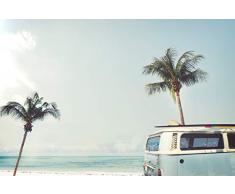 A1 | Surf Bus Poster Art Print 60 x 90 cm 180gsm Surf Surfer Van Cadeau # 8394