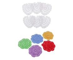 Sharplace 11x Napperon Multicolore En Crochet Napperon Napperon En Dentelle Napperon