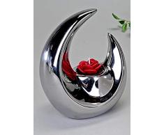 Bougeoirs pour Chauffe-Plats Faucille 18cm Argent de Faience