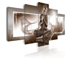 Impression sur toile 100x50 cm - 5 Parties - Image sur toile - Images - Photo - Tableau - Buddha 020113-266 100x50 cm B&D XXL