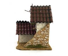 Ferrari & Arrighetti Maison avec tuiles Rouges - Bertoni crèche Ligne Noël