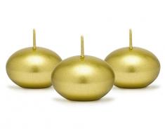 Partydeco Bougies flottantes Doré