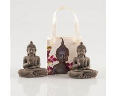Pajoma Statuette de Bouddha 44361 dans Une Pochette Cadeau décorative, Résine, Hauteur 2 cm