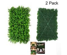 JIESD-Zღ Lot de 2 Panneaux de Haies artificielles pour Jardin, clôture, Jardin, extérieur, Mariage, Parc, etc. - B