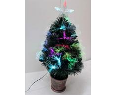 Gifts 4 All Occasions Limited SHATCHI-432 Sapin de Noël en fibre optique Multicolore 60 cm