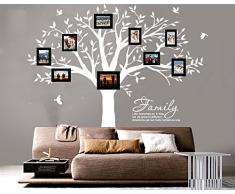 BDECOLL Géant de décorations darbre de photos de stickers arbre blanc bebe ( le cadre photo non inclus)