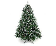 Yorbay Sapin de Noël Artificiel avec Support de Fer 120cm - 240cm Sapin Artificiel pour Décoration Noël (180cm)